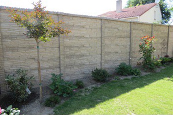 Clôture béton - Plaque béton pour clôture
